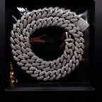 🔥New Flip buckle Iced Cuban Link Chain Silver