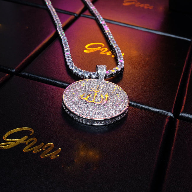 Iced Gold-Plated Retro Religion Islamic Pendant Hover Image