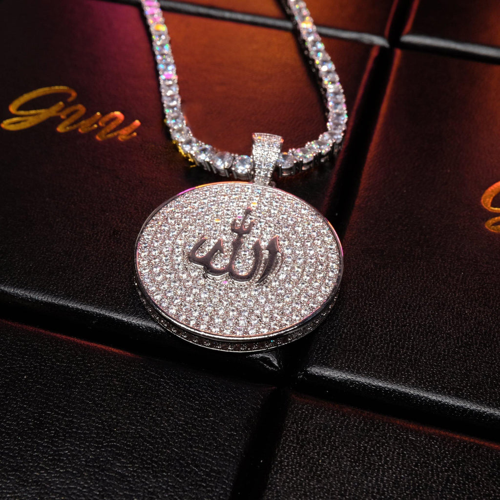 Iced Gold-Plated Retro Religion Islamic Pendant