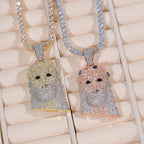 18K Gold-Plated Jesus Iced Necklace