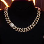 🔥New Flip buckle Iced Cuban Link Chain Gold-Plated
