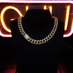🔥New Flip buckle Iced Cuban Link Chain Gold-Plated