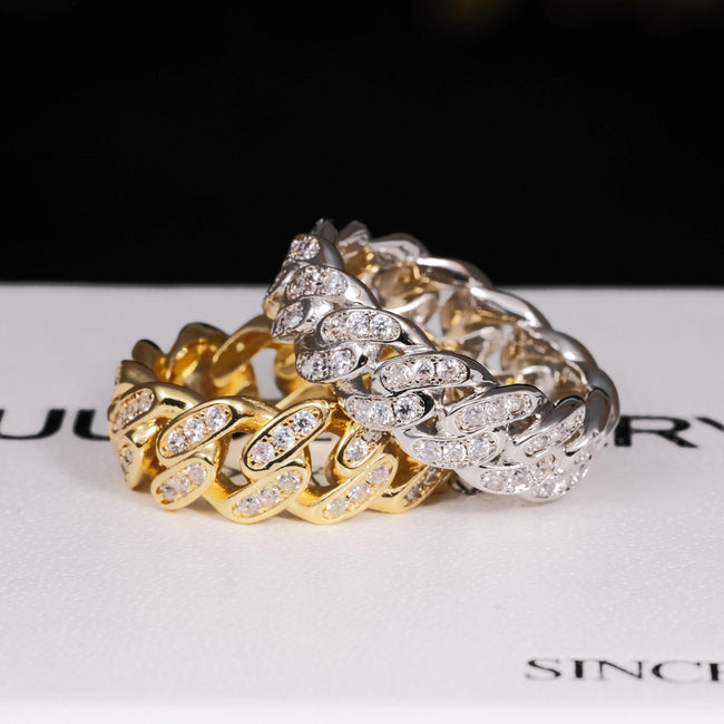 8mm CZ Ring In 18k Gold-Plated Hover Image