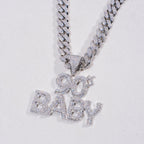 Iced 90's Baby Two-Layer Necklace