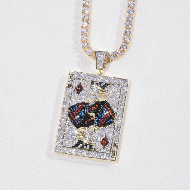 Poker King Iced Necklace Main Image
