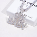 Iced 90's Baby Two-Layer Necklace