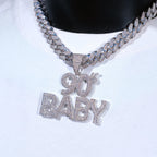Iced 90's Baby Two-Layer Necklace
