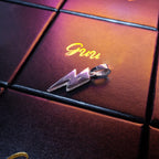 18K Gold-Plated CZ Iced Lightning Necklace