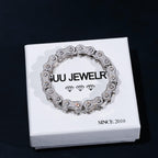 BIKE CHAIN LINK ICED HIP HOP BRACELET