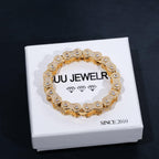 BIKE CHAIN LINK ICED HIP HOP BRACELET