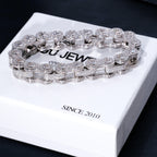 BIKE CHAIN LINK ICED HIP HOP BRACELET