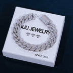 15mm 5-Row Iced Cuban Bracelet