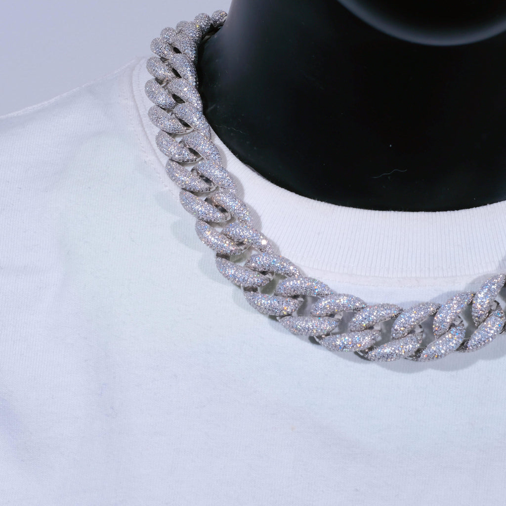 18mm 5-Row Iced Cuban Chain