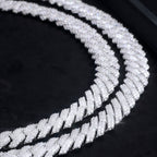 VVS Moissanite 14MM Prong Cuban Link Chain