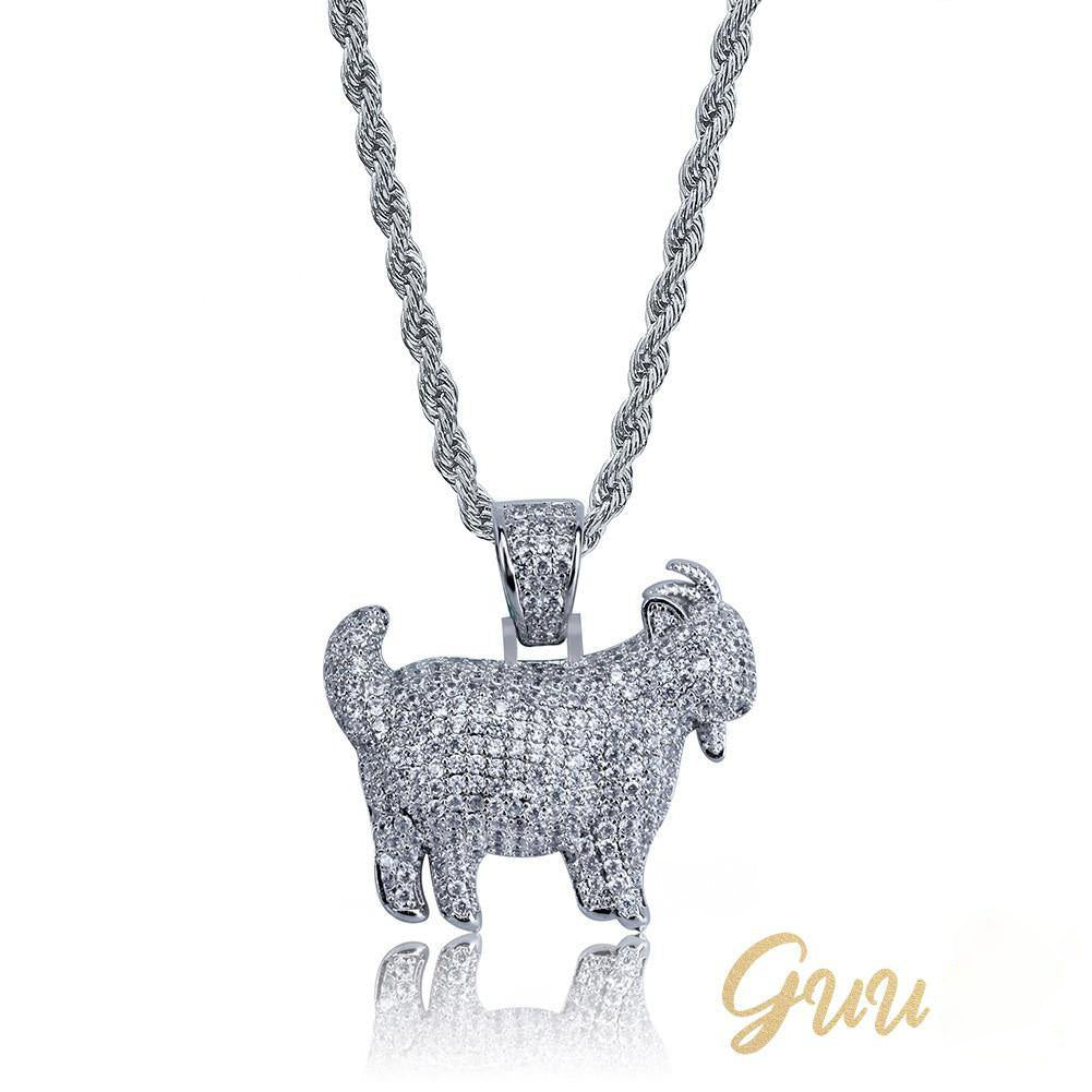 Iced 29mm Goat Iced Necklace