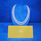 VVS Moissanite 10MM Cuban Link Chain