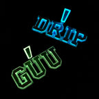 Custom Letters Two Layer Glow In The Dark Necklace