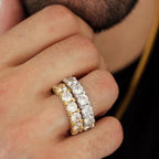 5mm 1" 18K Gold-Plated AAA CZ  Ring