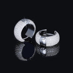 VVS1 Moissanite 6-Row Hoop Earrings